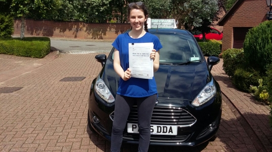 A delighted Emma Cooney to be holding her Pass Certificate after passing her Practical Driving Test first time today Emma had an excellent safe and confident drive obtaining a faultless drive What a fantastic result very rare no faults so a acute;clean sheetacute; Emma worked so hard practised with her mother and took on board advice from Salvina She now joins her sister Joanna who also