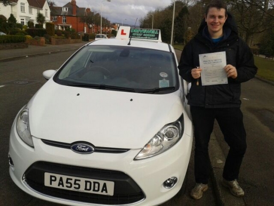 Henriq Proudly holding his Pass Certificate An outstanding drive a clean sheet no faults Many congratulations very few people achieve this Salvina was so pleased you allowed her to come and witness such a super drive Keep the standard up and enjoy your driving Once again well done A great result for you Salvina and Drivewell Driving Academy 11th March 2013