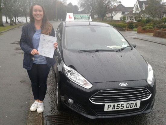 Nina proudly holding her pass certificate after passing first time today A fantastic drive in heavy rain with only 2 driver faults A superb result after all your hard work Congratulations and well done again Good luck and enjoy safe driving A first class start to 2014 for Nina Salvina Sooty and Drivewell What a team Salvina 24th January 2014