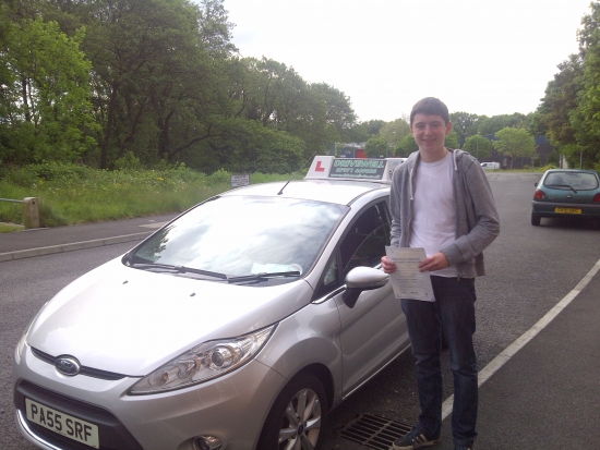 Joshua Moore proudly holding his Pass Certificate after passing his test today A well deserved result from a positive attitude and hard work in between exams and lots of practise It was fantastic to witness a well planned confident drive despite all the developing hazards that appeared with only 2 driver faults Congratulations and well done againGood luck for safe driving and enjoy the ple