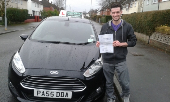 Jason Said absolutely delighted to be clenching his Pass Certificate after passing his test first time today Jason worked extremely hard conquered any frustrations with learning to drive and produced a safe and confident drive with only 2 driver faults Congratulations and well done again Looking forward to seeing you on the road in your new vehicle Good luck with your new career and drive s