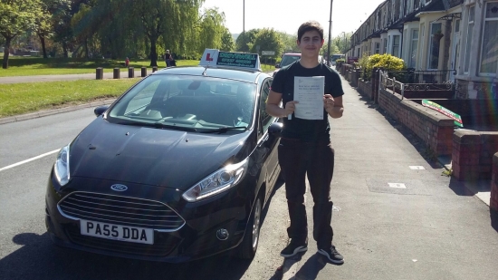 Joao Domingues pleased to be holding his Pass Certificate after passing his test first time today A brilliant safe and confident drive with only 1 driver fault Joao listened to Salvina and produced the result on the day Remember Salvinaacute;s advice to help you drive safely and enjoy your driving Salvina Drivewell Driving Academy 10th May 2107