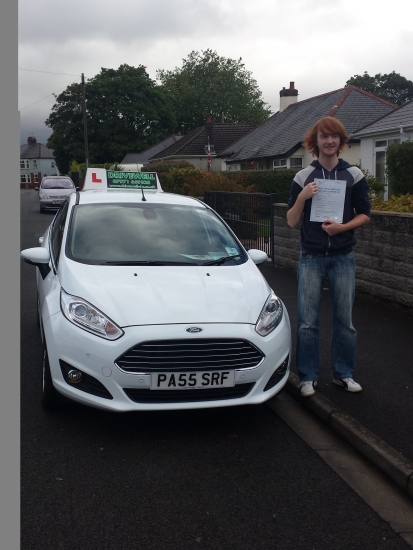 Joshua Kelly so thrilled to be holding his Pass Certificate after Passing his Practical Driving today His examiner complimented him on his standard of driving during the morning rush hour negotiating so many hazards safely It was an excellent safe drive to witness with only 2 driver faults This is a great Driving Test result from persevering following a bad experience with another Driving In