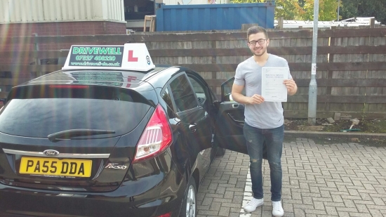 Linekar Barbosa chuffed to be clenching his Pass Certificate after passing his Driving Test first time today A safe and confident drive with only 2 driver faults Enjoy your driving and keep safe Congratulations and well done again Salvina Drivewell Driving Academy 20th September 2017