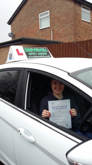 Lucy Cuddihee absolutely delighted to be clenching her Pass Certificate after Pass her Driving Test today The examiner said to Lucy that it was a lovely drive Lucy negotiated rush hour traffic and heavy April showers to produce a great drive with only 3 driver faults A well deserved result for being so diligent on lessons and quietly persevering with plenty of private practice Congratula