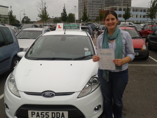 Megan Mitchell proudly holding her Pass Certificate after passing her test today A brilliant drive which Salvina enjoyed with a clean sheet NO DRIVER FAULTS Congratulations and well done Very few can shout about this rare test result Well deserved for your hard work and determination Even the examiner congratulated Megan and Salvina for the high standard achieved Keep up the standard