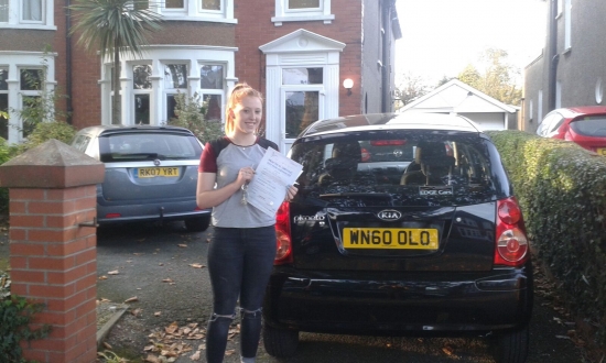 Molly Dacey holding her Pass Certificate after passing her Driving Test Today She is absolutely delighted as the DVSA moved her test at short notice and Drivewell Driving Academy were unable to take her She drove a family car that she had never driven before and did outstandingly well producing a good safe drive with only 3 driver faults Enjoy driving your car Good luck and keep safe Co