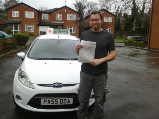 Nathan Chinchen proudly holding his pass certificate after passing first time today A great result and what a day to pass A fantastic achievement after having most lessons late evening after a hard days work A treat to drive in daylight What difference this will now make to your career prospects Well done again and congratulations once more Good luck and enjoy your driving Salvina an