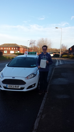 Oliver Hamill proudly holding his Pass Certificate after passing first time today An excellent drive highly commended by the examiner with only 1 driver fault A fantastic result combining lessons with Uni study and Christmas festivities in addition to quickly adjusting positively to the new car Well done and congratulations again Enjoy your celebrations See you in the holidays next year fo