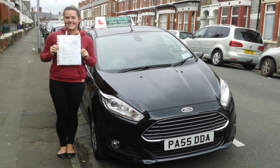 Siobham Rudd delighted to be holding her Pass Certificate after passing first time today A superb drive with only 2 driver faults A well deserved result always working hard listened to Salvina and advice following a Mock Test Congratulations and well done again Enjoy your driving Salvina amp; Sarah 23rd March 2015