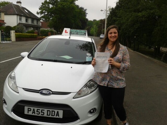 Proudly holding her Pass Certificatev after passing first time today A well deserved result having combined lessons with a busy working schedule and showing great enthusiasm Another great success for Drivewell and Salvina Congratulations again Look forward to seeing you for Pass Plus Good luck for enjoyable safe driving 6th June 2013<br />
<br />

