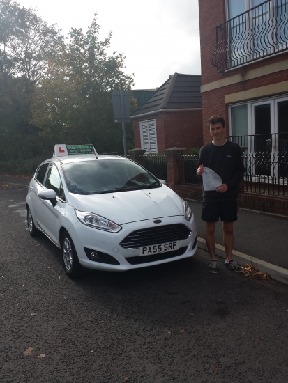 Evan Oliver relieved and delighted holding his Pass Certificate after passing his test first time today The examiner complimented Evan on such a safe and confident drive with only 2 driver faults A well deserved result for Evan for his positive attitude to learning practicing with dad always looking to overcome any challenges to succeed Congratulations and well done again Enjoy your drivi