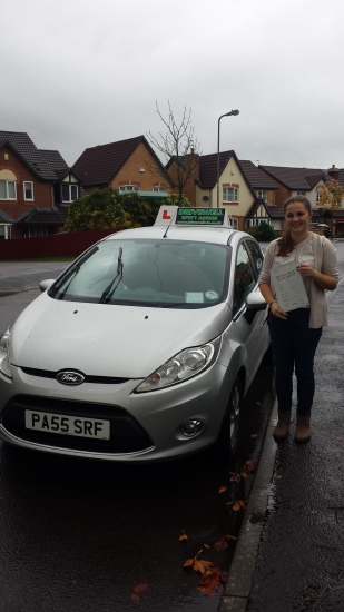 Georgia McCarthy proudly holding her Pass Certificate after passing her test today A great result well deserved with hard work and plenty of private practice The examiner complimented her on a nice safe drive with few driver faults Hope to see you for Pass Plus Congratulations and well done again Sarah 1st November 2013