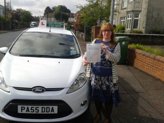 Sara Watkin proudly holding her Pass Certificate after passing her test today following a super drive with only 2 driver faults Congratulations again Well done for persevering and juggling your lessons Enjoy safe driving 29th May 2013