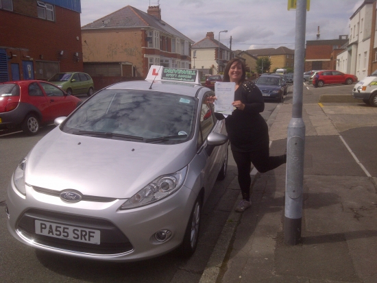 Proudly holding her Pass Certificate qfter n excellent drive No more relying on Pubic Transport with 4 children AUGUST 2012