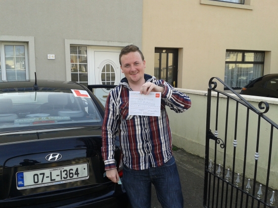 Congratulations to Glen who passed his test today at the Castlemungret test centre in Limerick A well deserved result after all the hard he put in Another job well done