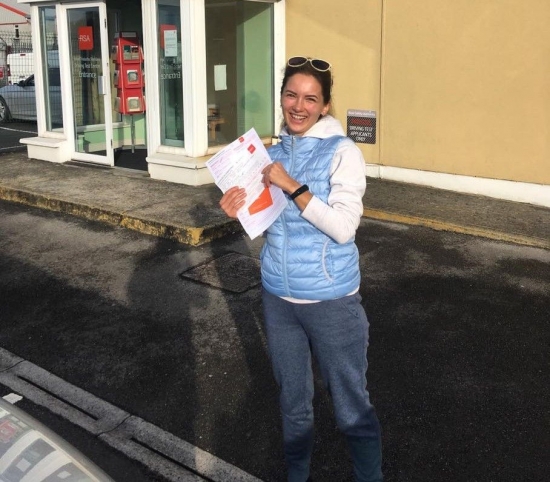 Another great result for Maria Patskova passing her test first time today at the Castlemungret test centre. Well done Maria, that´s the way to do it🙌🍾🍾🍾. Also congratulations to Karol Parzymieso on passing his test today as well. Good man Karol👍👍👍.