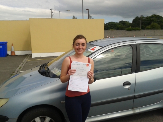 A great result for Saoirse who passed her test today at the Castlemungret test centre in Limerick I trained Saoirse to drive from day one and itacute;s great to see she is now a competent and confident young driver Congratulations Saoirse