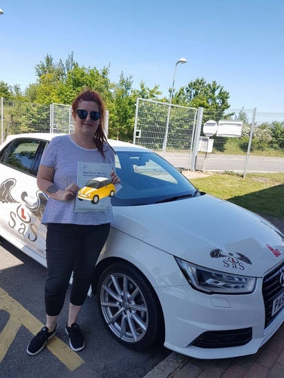 Passed 1st Time 5 Faults<br />
Instructor Sharon Cox<br />
24/05/2018