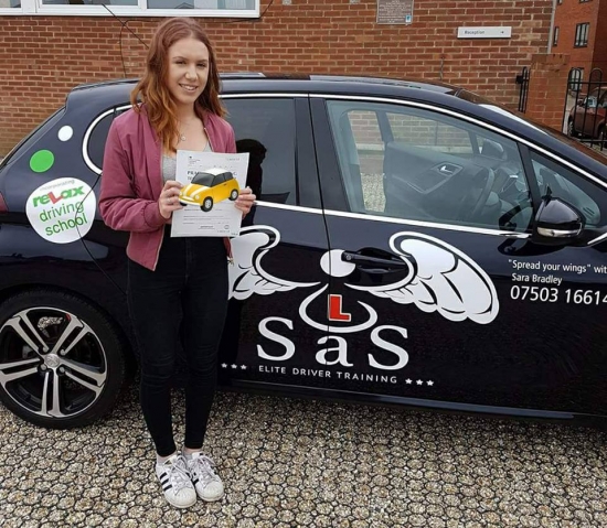 Passed 1st Time 3 Faults<br />
Instructor Sara Bradley<br />
04/06/2018