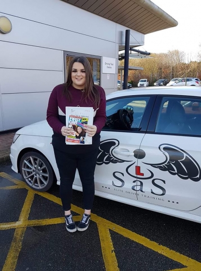 From North Walsham<br />
Passed 1st time 17/01/2019<br />
Instructor Sharon Cox