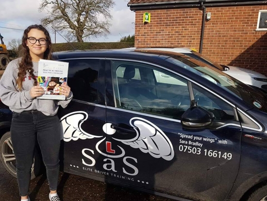 Passed 1st time<br />
30/01/2019<br />
Instructor Sara Bradley