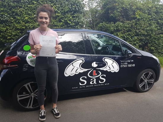 Passed her driving test on<br />
1082017<br />
Instructor Sara Bradley
