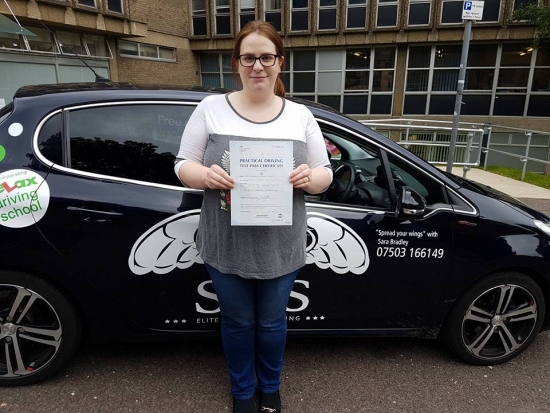 From East Runton<br />
Passed her test with 0 faults on<br />
080817<br />
Instructor Sarah Bradley