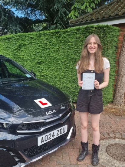 Heather passed here driving test with SAS Elite Driver Training