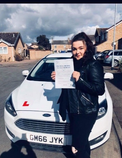 Congratulations to Georgia on passing your test