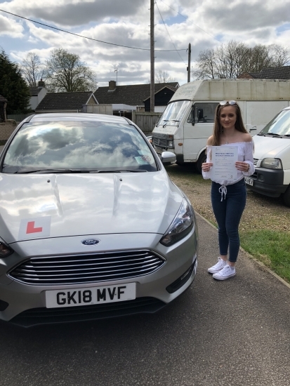 Congratulations to Shania on passing your driving test