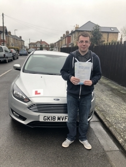 Congratulations to Jordan on passing your test