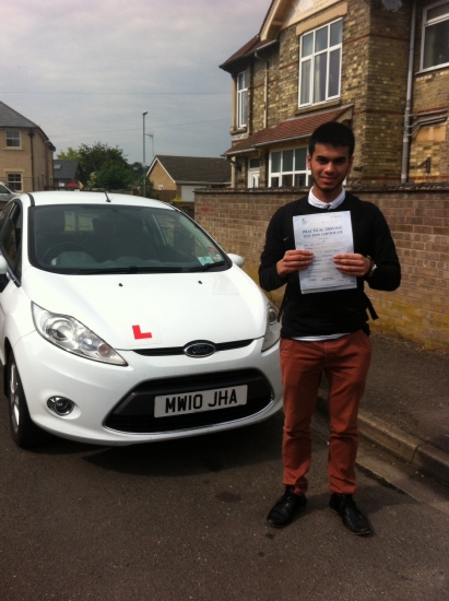 Congratulations to Abdul from March who passed his test on 2nd June