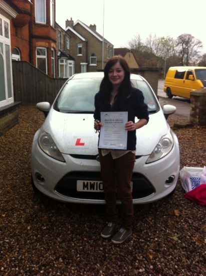 Congratulations to Alison from March who passed her driving test on 4th December