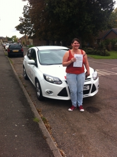 Congratulations to Amy from Manea who passed her test today 210915