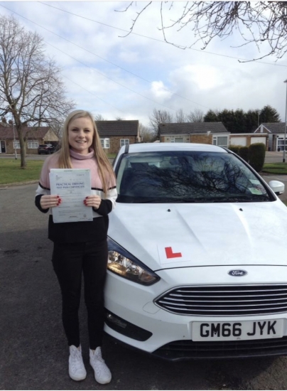 Congratulations to Abi on passing your test:))