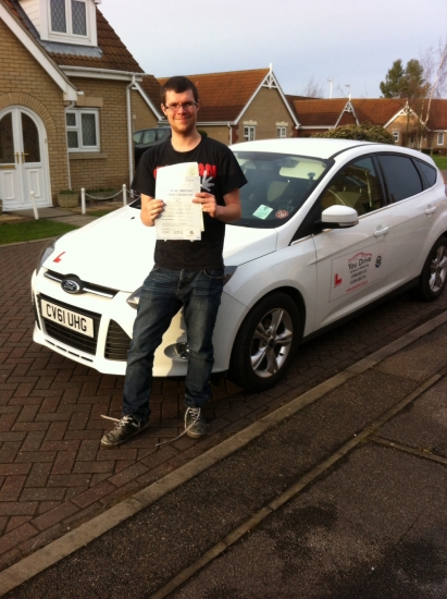 Congratulations to Daniel from March who passed his test on 14th January