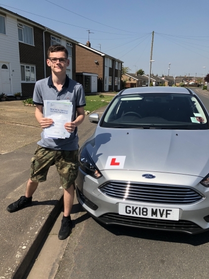 Congratulations to Callum on passing your driving test.