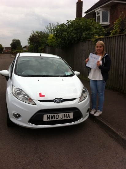 Congratulations to Franky from March who passed her test on 4th September