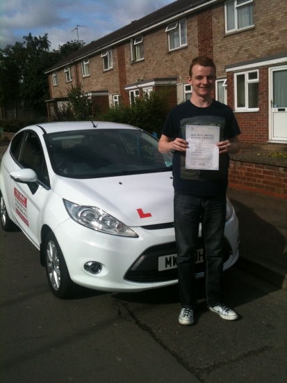 Congratulations To Ollie From Wisbech Who Passed His Driving Test On The 29th July In Kings Lynn