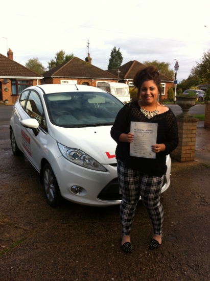 Congratulations to Mia from March who passed her driving test on 28th October