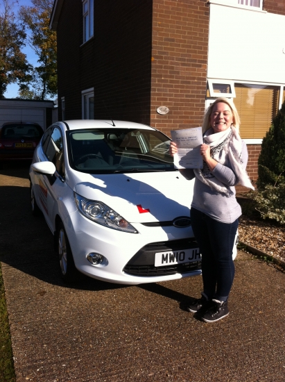 Congratulations to Kerry from March who passed her driving test on 30th October