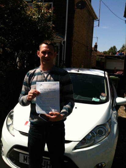 Congratulations To Sean From Outwell Who Passed His Driving Test On The 4th June In Kings Lynn