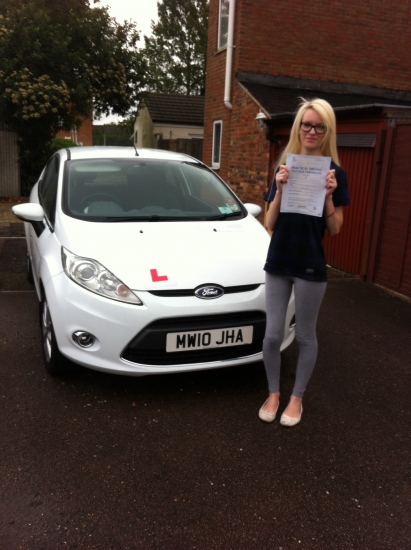 Congratulations to Jodie from March who passed her test on 1st September