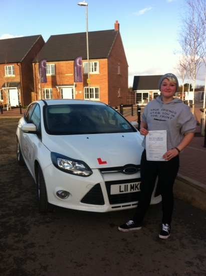 Congratulations to Keira from March who passed her test 81215