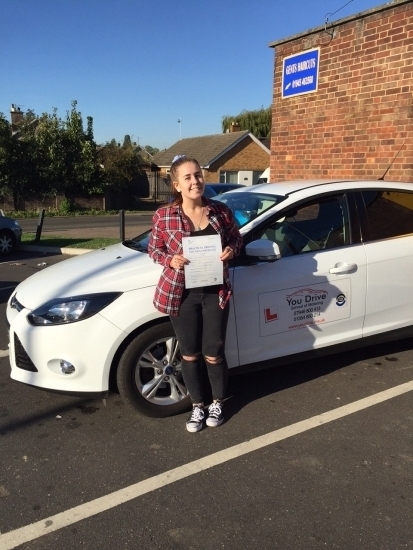 Congratulations to Kibibi who passed her test today 300915
