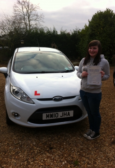 Congratulations to Lauren from Peterborough who passed her driving test on 10th December