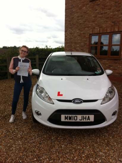 Congratulations to Lucie from March who passed her test on 6th May