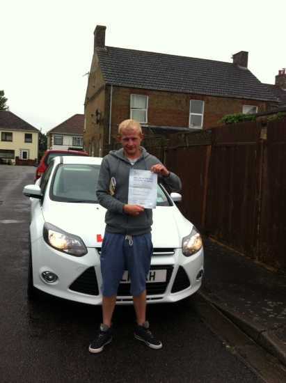 Great result for Micheal from March who passed his test on 20th June