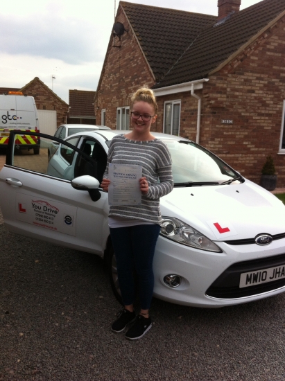 Congratulations to Sophie from Chatteris who passed her test on 23rd September